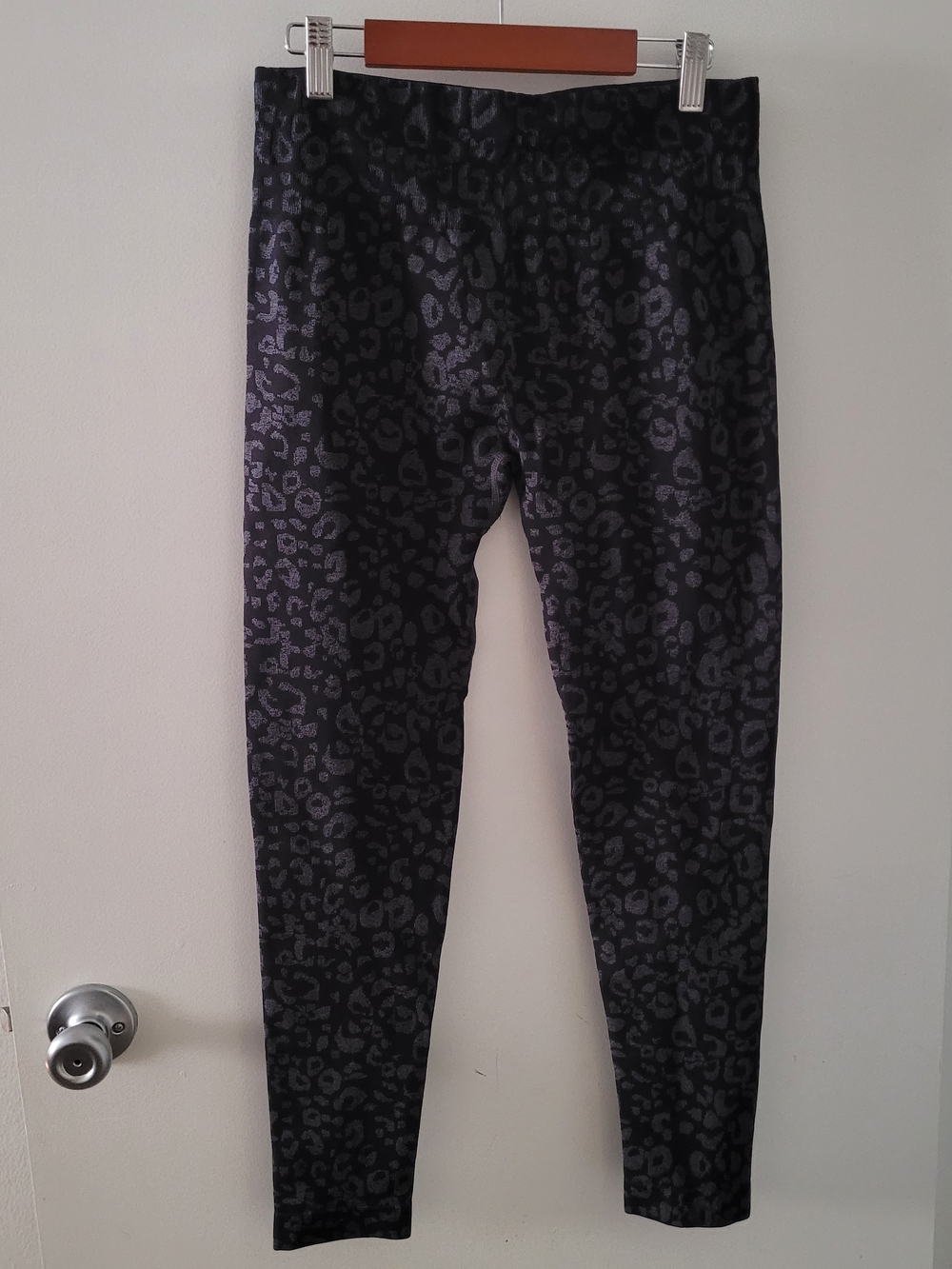 Black Leopard Print Leggings
